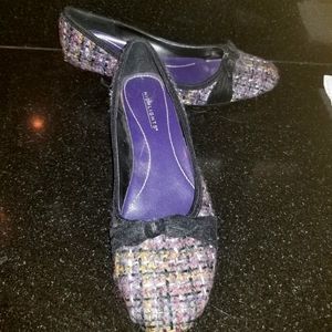 Tweed kitten heels